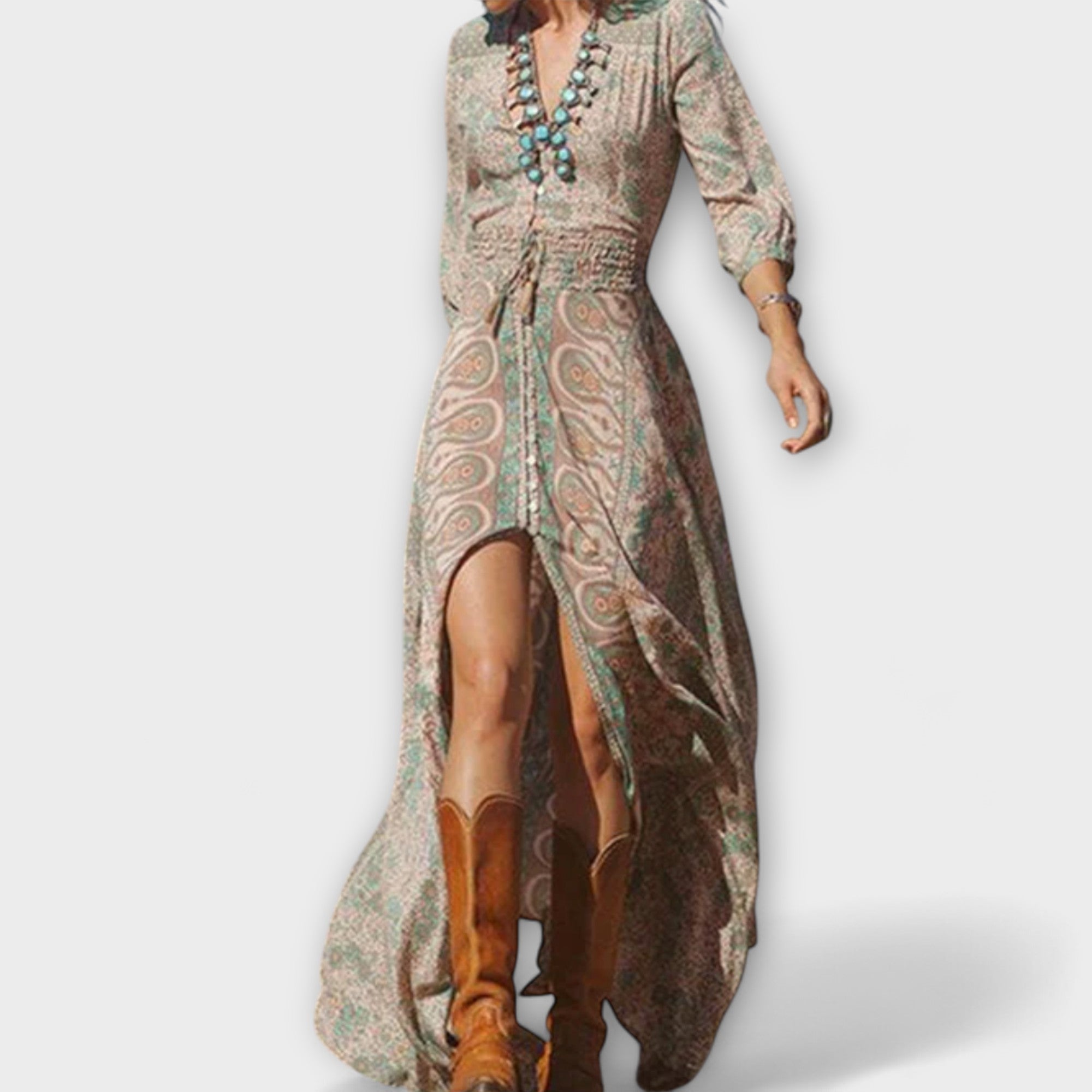 Loose boho maxi dress