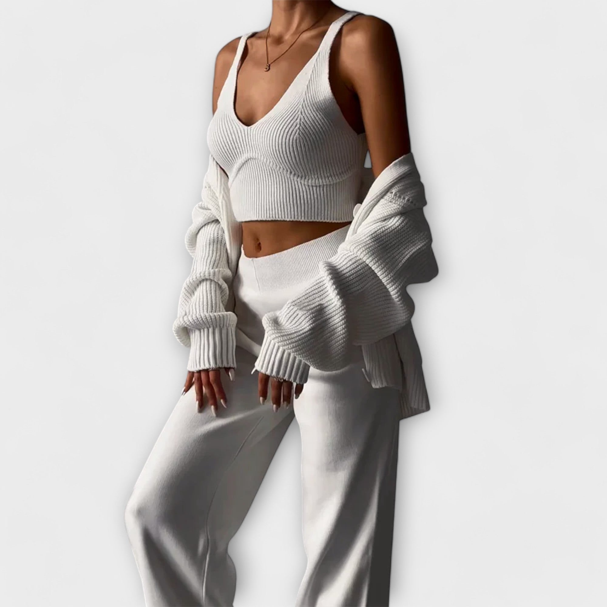 Delia Three-Piece Knit Set