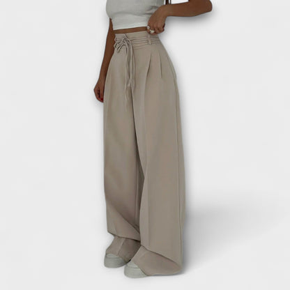 Jill - Lace-Up Casual Pants