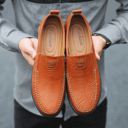 Men's Leather Moccasin Pisa Verno