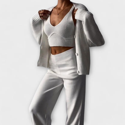 Delia Three-Piece Knit Set