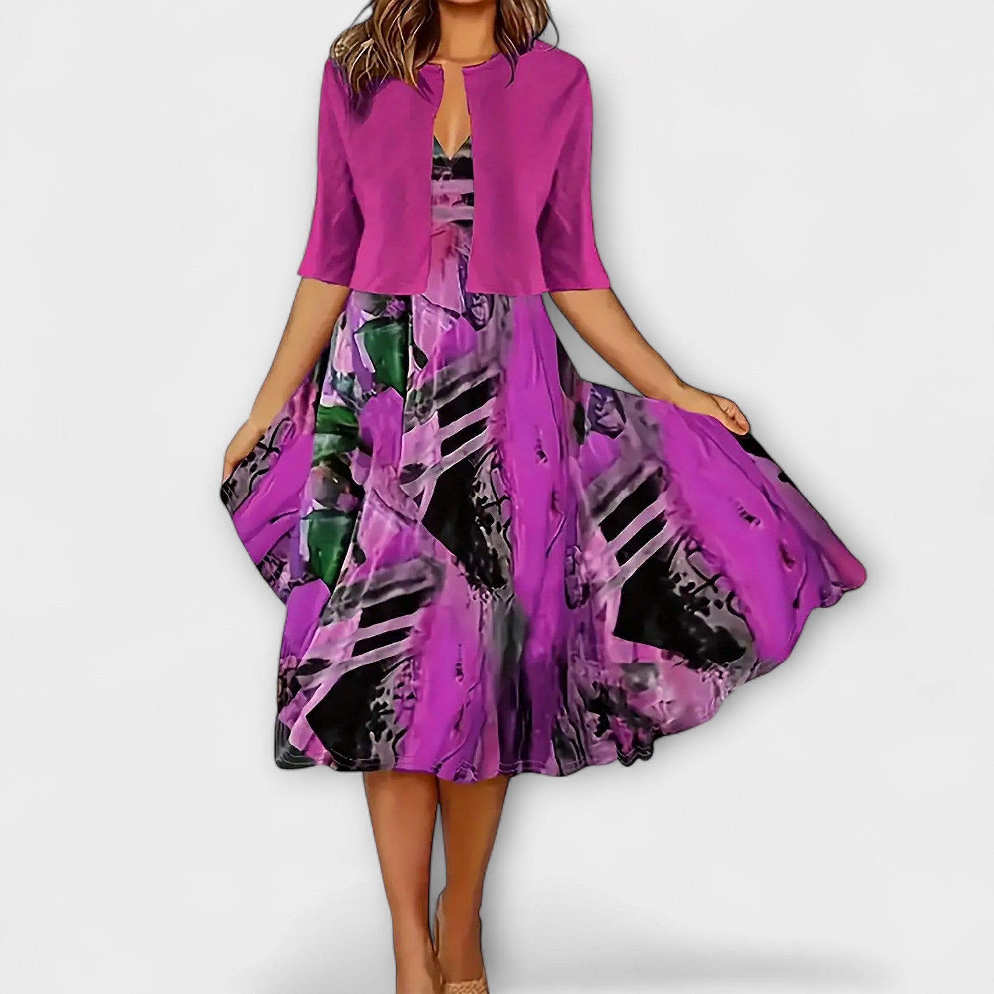 Women's Midi Dress with Jacket