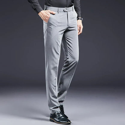 Premium Men's Suit Trousers Striped Verno