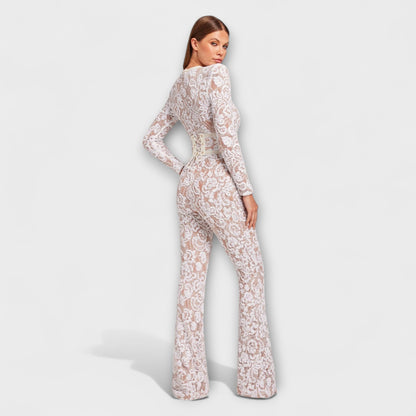 Theresia - Lace Jumpsuit with Corset