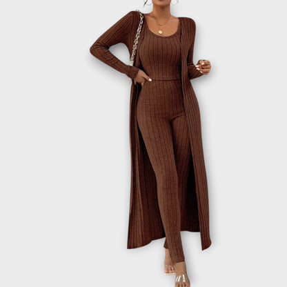 Elisa Striped Three-Piece Set
